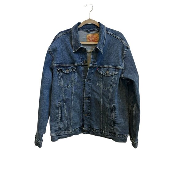 Levi's Mens Trucker Jean Jacket Colusa Denim Stretch 723340322 Mens XXL - Picture 4 of 12